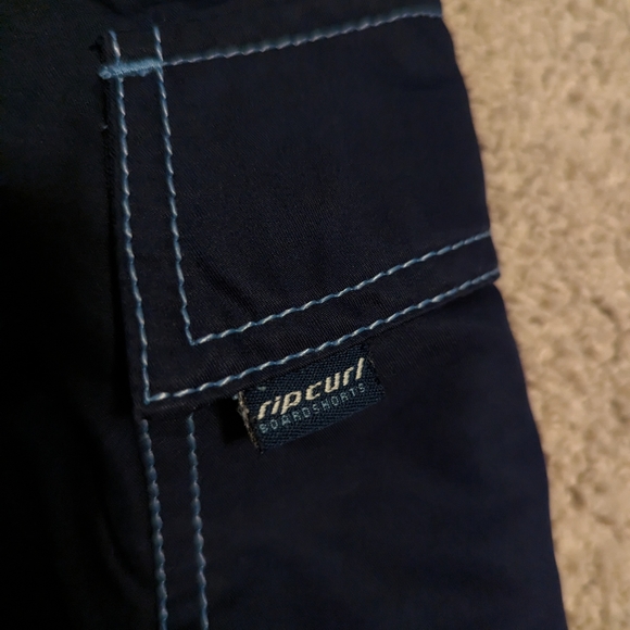 Men's blue Ripcurl swim shorts - Picture 3 of 6